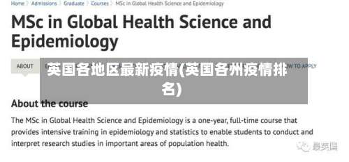 英国各地区最新疫情(英国各州疫情排名)-第1张图片