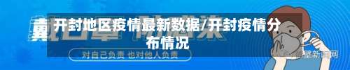 开封地区疫情最新数据/开封疫情分布情况-第1张图片