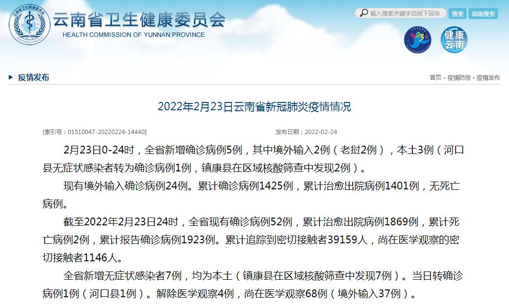 “云南新增2例缅甸输入确诊” 云南新增2例缅甸输入确诊 视频？-第1张图片